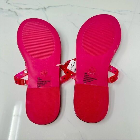Torrid Lucite Strappy Sandals- Size 8WW - Picture 10 of 11